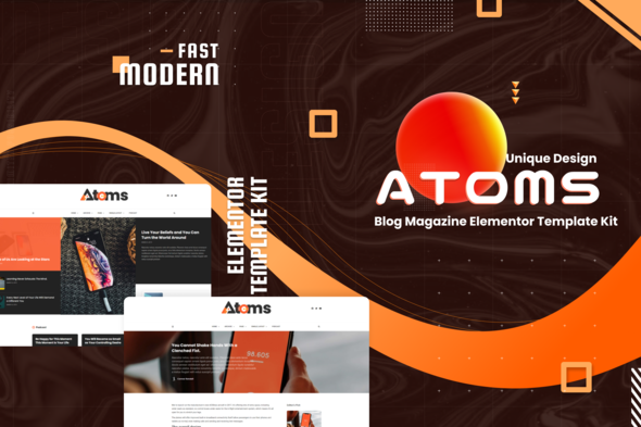 Atoms - BlogMagazine - ThemeForest 32840569