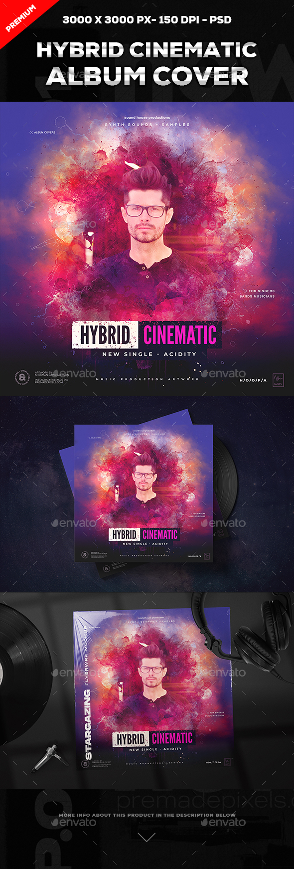 Hybrid Cinematic Album Cover