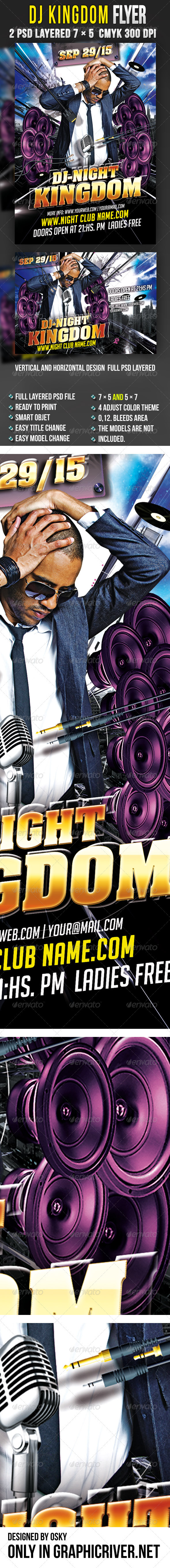 DJ Kingdom Flyer - Clubs & Parties Events