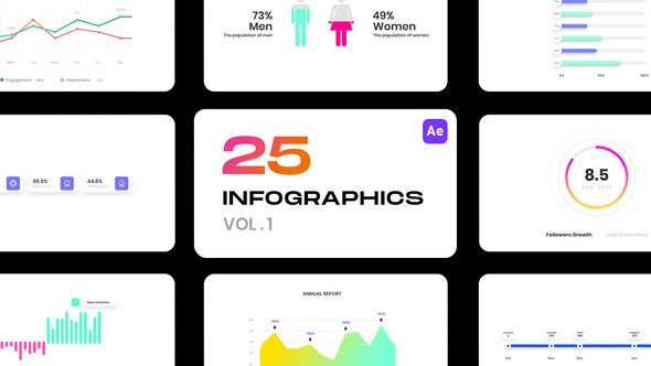 Infographics Vol.1 - VideoHive 32892041