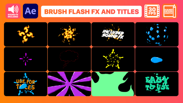 Brush Flash FX - VideoHive 32899607