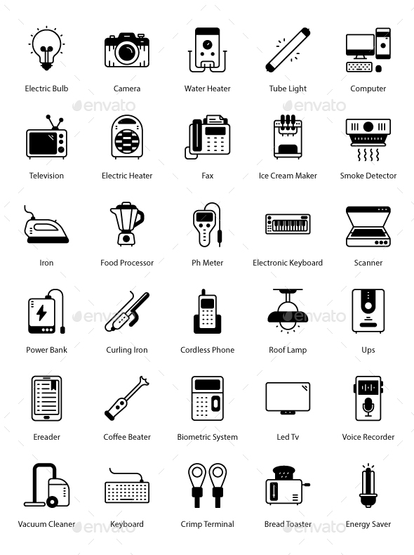 Electronics icons