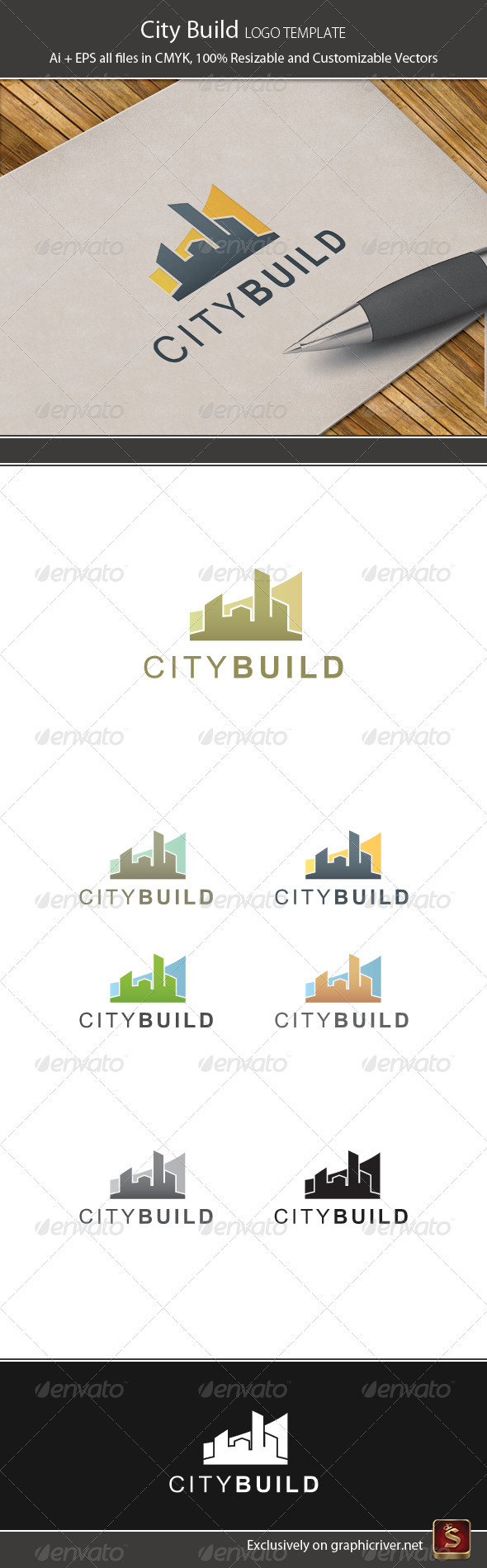City Build Logo Temlate - Buildings Logo Templates