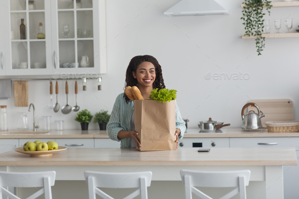 Grocery shopping, ordering food from supermarket and home delivery, new normal