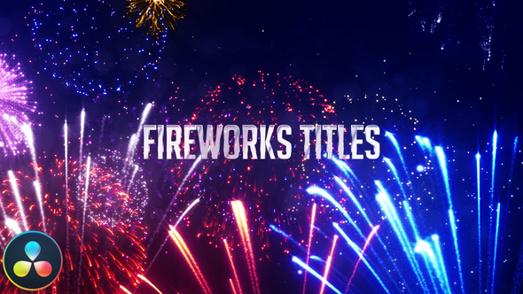 Fireworks Titles - DaVinci Resolve