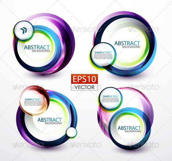 Vector Circle Backgrounds - Backgrounds Decorative