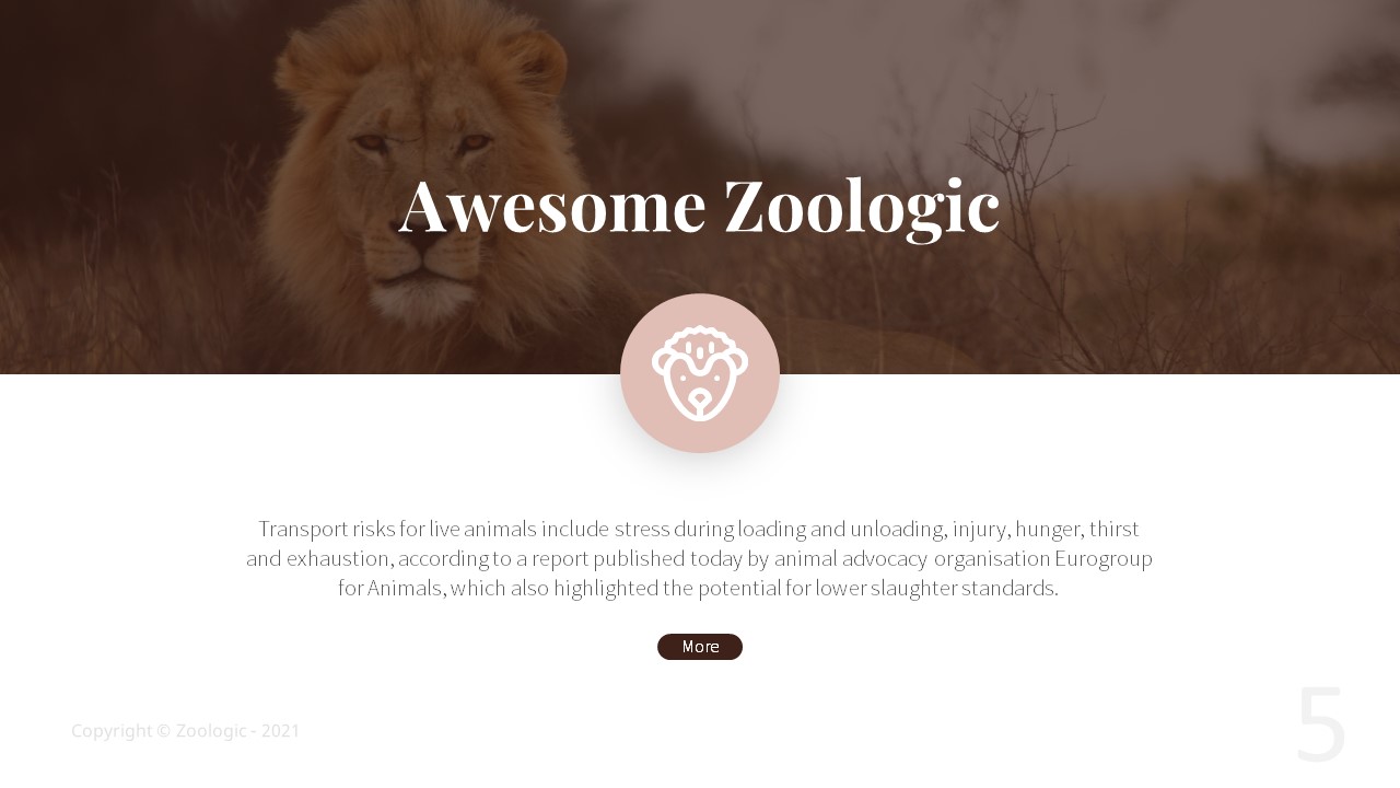 Zoologic Animal Presentation Template, Presentation Templates ...