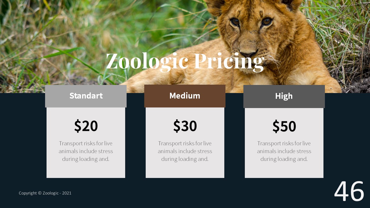 Zoologic Animal Presentation Template, Presentation Templates ...