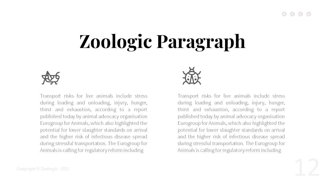 Zoologic Animal Presentation Template, Presentation Templates ...