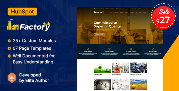 Factory HUB - ThemeForest 32779971