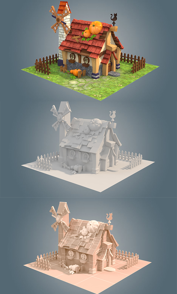 house 3D model - 3Docean 32918343