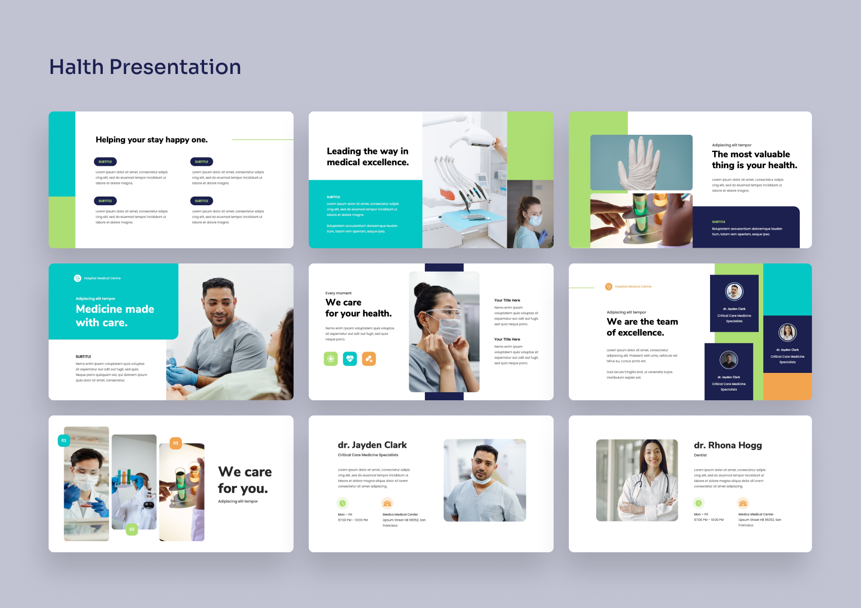 Halth - Medical PowerPoint Presentation, Presentation Templates ...