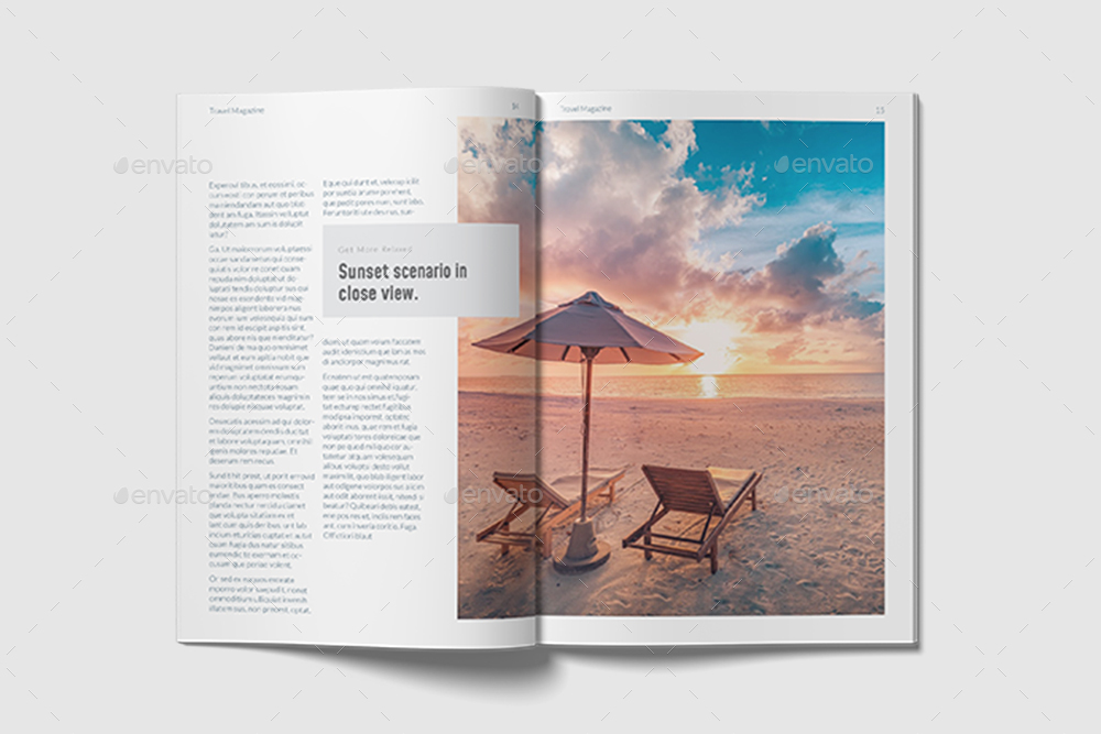 Travel Magazine Template, Print Templates | GraphicRiver