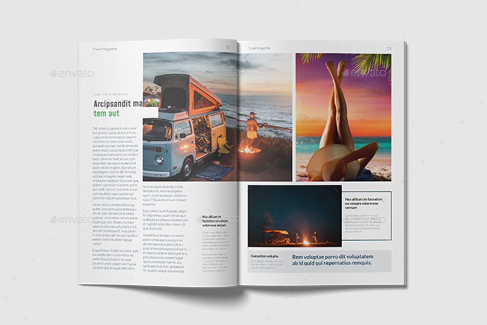 Travel Magazine Template, Print Templates | GraphicRiver