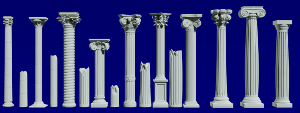 Columns Classic Ionic - 3Docean 32929365