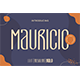 Mauricio – A Sans Font Family
