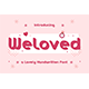 Weloved – Romantic Display Font