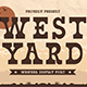 West Yard – Western Display Font