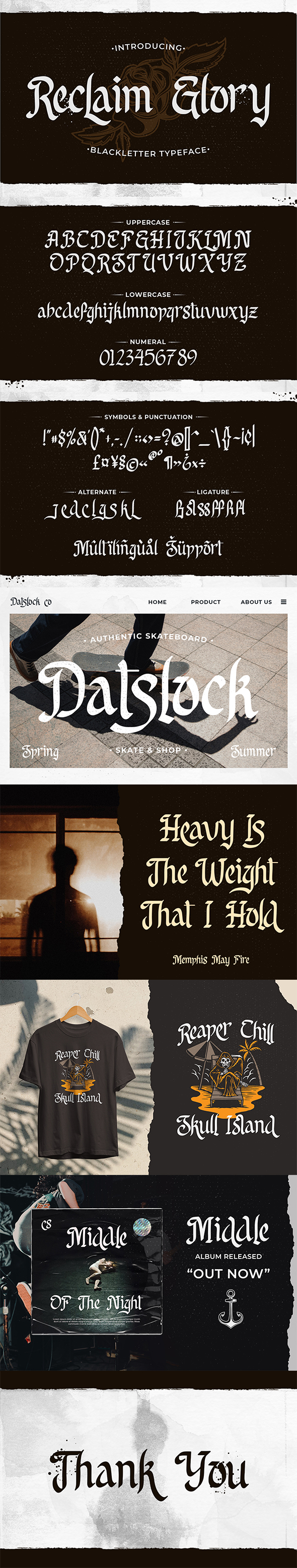 [DOWNLOAD]Reclaim Glory – Blackletter Typeface