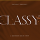 Classy – Modern Serif Font