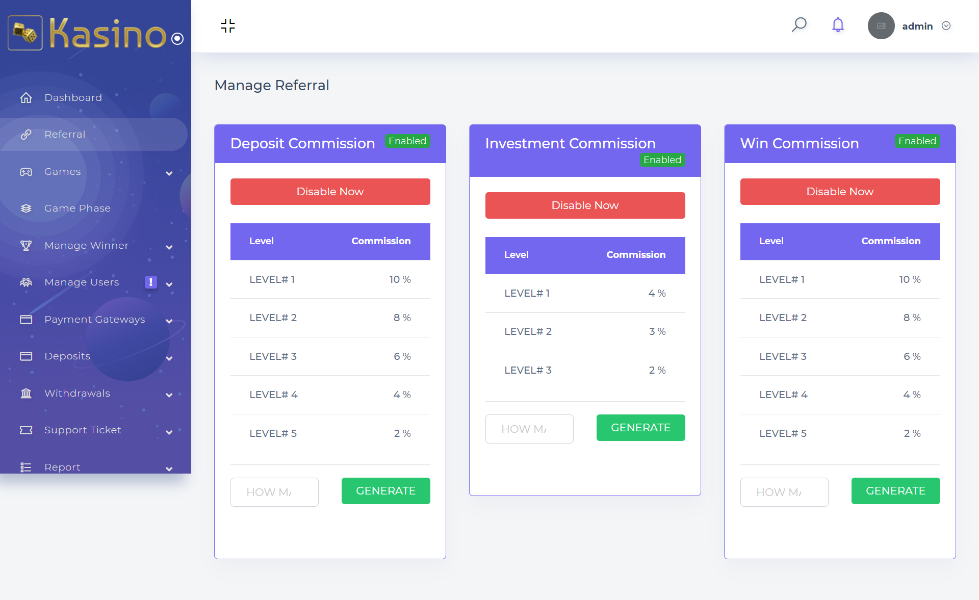 Kasino - Online Casino Platform by ViserLab | CodeCanyon
