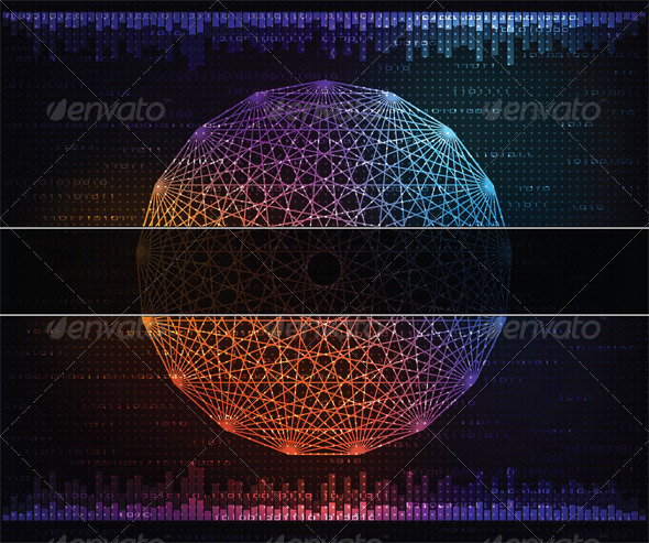 Modern technology theme background - Backgrounds Decorative