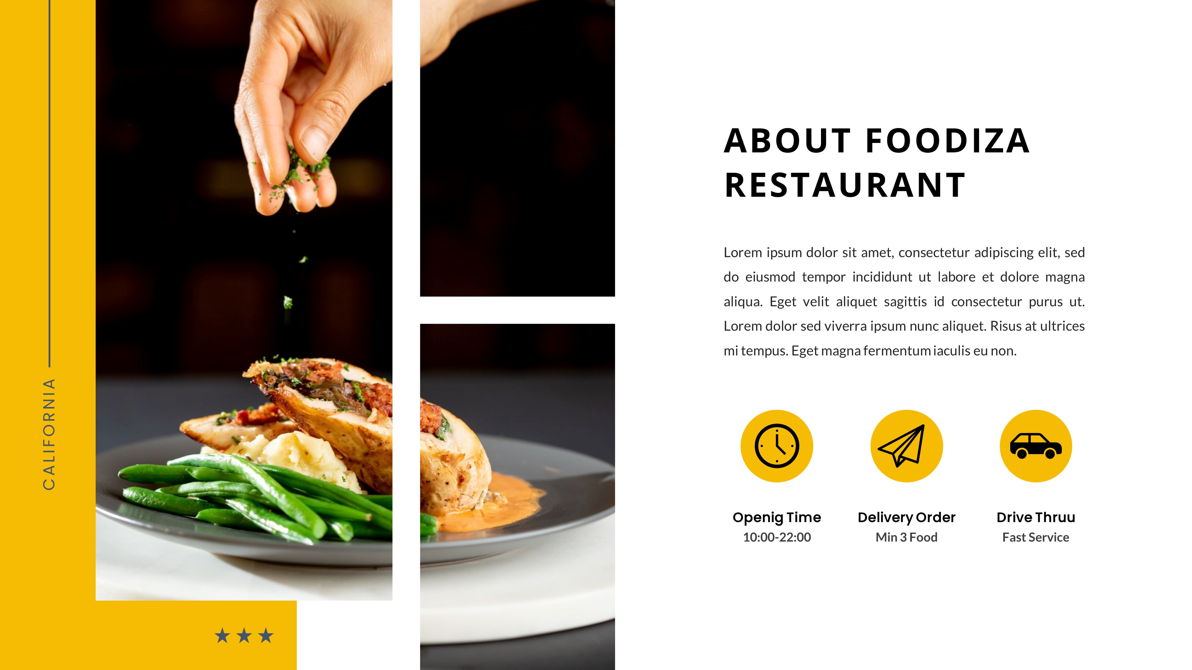 Foodiza – Food & Restaurant PowerPoint Presentation Template ...