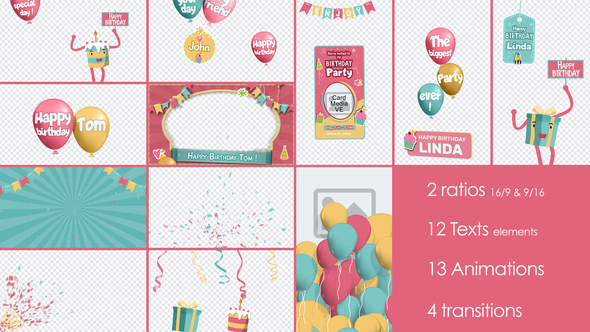 Birthday and Party - VideoHive 32948415