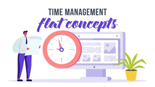 Time management - Flat Concept