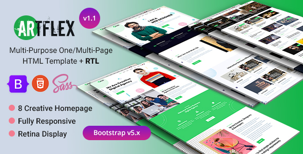 Artflex - Multipurpose - ThemeForest 23511815