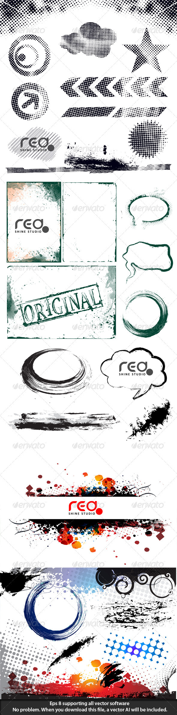 Grunge collection - Decorative Symbols Decorative