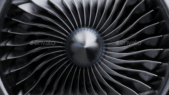Font View for jet engine. - Stock Photo - Images