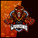 Wukong Monkey King - Mascot Esport Logo Template