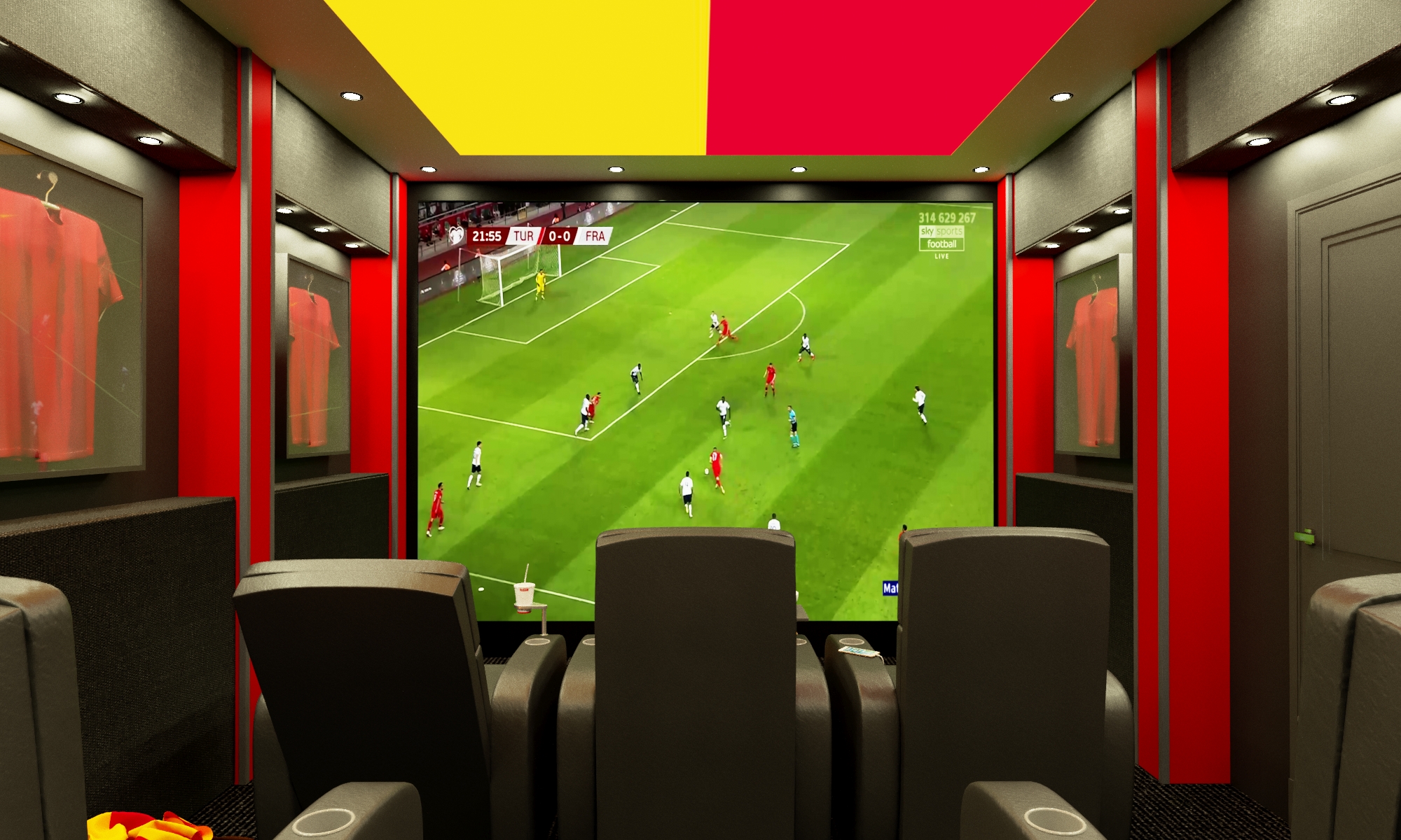 Home Cinema Football Team Concept by uygdizaynsales | 3DOcean