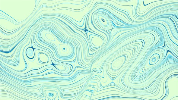 Abstract Liquid Blue Curved Lines
