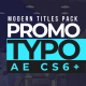 Promo Typography - VideoHive Item for Sale