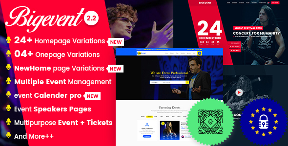 BigEvent- Conference Event - ThemeForest 20502044