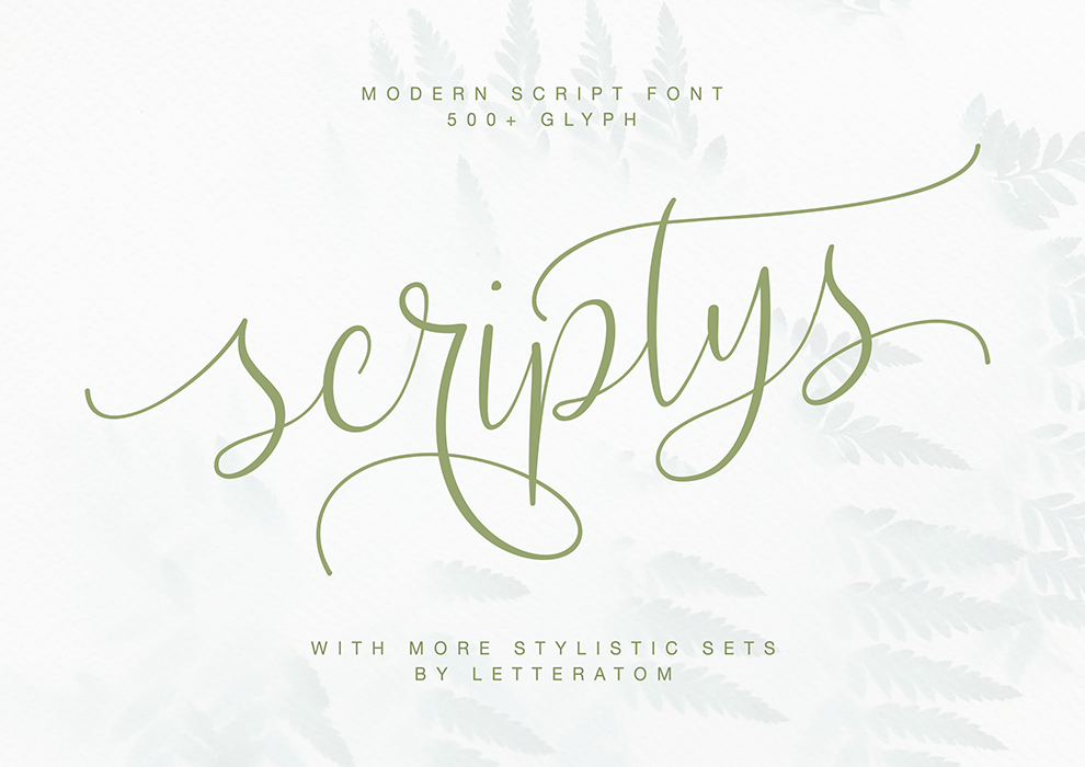 Scriptys, Fonts | GraphicRiver