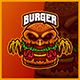 The Burger Monster - Mascot Esport Logo Template