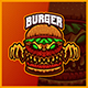 The Burger Monster 2 - Mascot Esport Logo Template