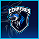 Cerberus Wolf Hellhound - Mascot Esport Logo Template