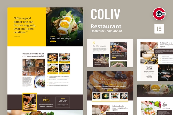 Coliv - Restaurant - ThemeForest 25854663
