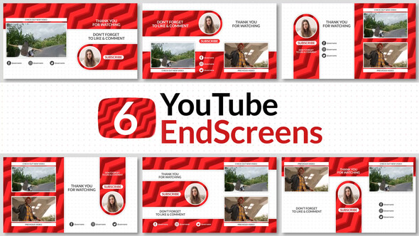 Youtube End Screens - VideoHive 32971799