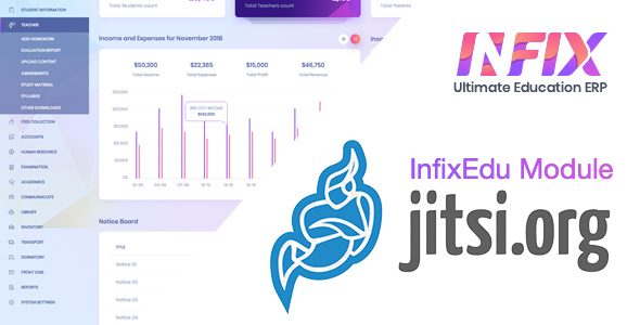 Jitsi Meet – InfixEdu Module