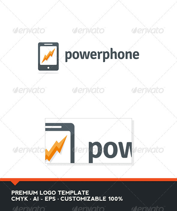 Power Phone Logo Template - Objects Logo Templates