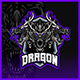 Three Headed Dragon - Mascot Esport Logo Template