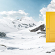 Surreal 3d Illustration of a Closed Yellow Door in the Middle of Snowy Mountains. - PhotoDune Item for Sale