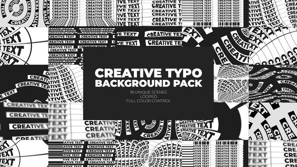 Creative Typo Background Pack