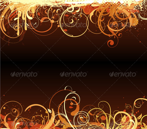 Floral background - Borders Decorative