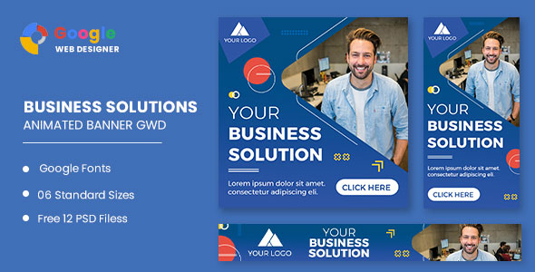 Business Solution Animated Banner Google Web Designer